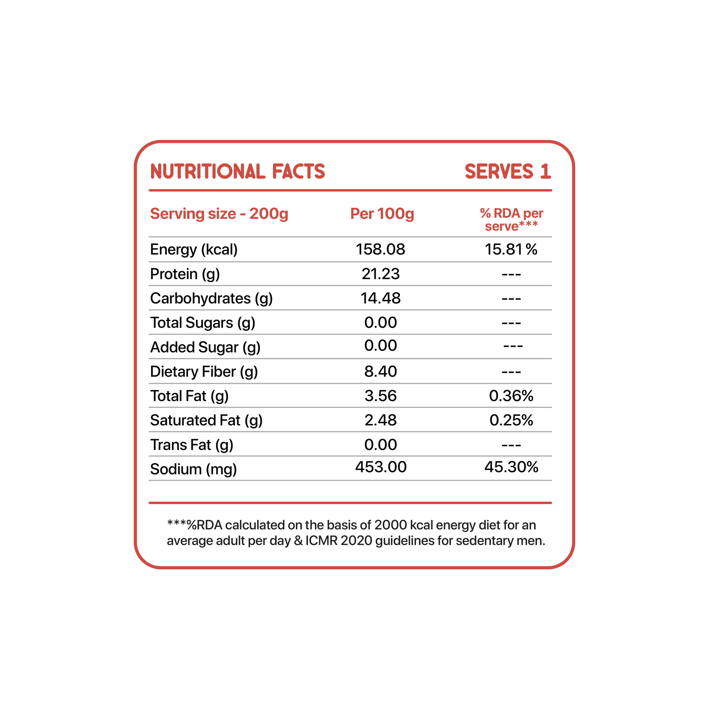 Kayaar Nutri Blends Red Lentil Rice | High Protein 24g, Low Glycemic, High Fiber | Vegan, Ready in 30 Seconds - 200g